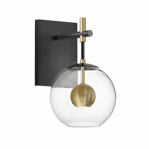 ET2 Nucleus Wall Sconce - Black / Natural Aged Brass - E25151-BKNAB