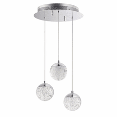 ET2 Orb II 3-LT LED Pendant - Polished Chrome - E24263-91PC
