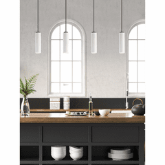 ET2 Pleat 1-Light LED Pendant - Black - E25038-WTBK ET2 Pleat 1-Light LED Pendant - Black - E25038-WTBK