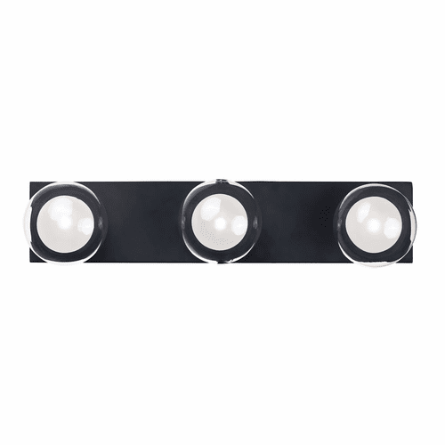 ET2 Pod 3-LT LED Bath Vanity Light - Black - E21453-93BK