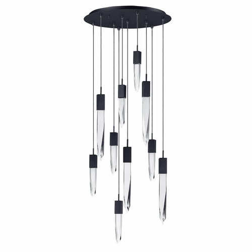 ET2 Quartz LED 10-LT Pendant - Black - E31247-20BK