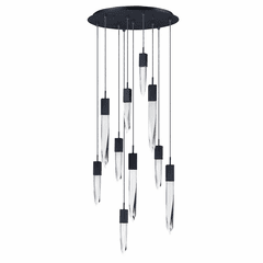 ET2 Quartz LED 10-LT Pendant - Black - E31247-20BK