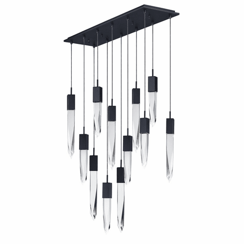 ET2 Quartz LED 12-LT Pendant - Black - E31248-20BK