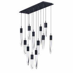 ET2 Quartz LED 12-LT Pendant - Black - E31248-20BK
