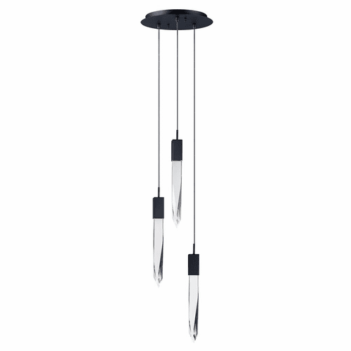 ET2 Quartz LED 3-LT Pendant - Black - E31243-20BK