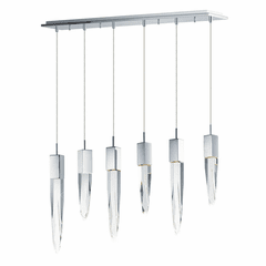 ET2 Quartz LED 6-LT Pendant - Polished Chrome - E31245-20PC