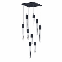 ET2 Quartz LED 9-LT Pendant - Black - E31246-20BK ET2 Quartz LED 9-LT Pendant - Black - E31246-20BK