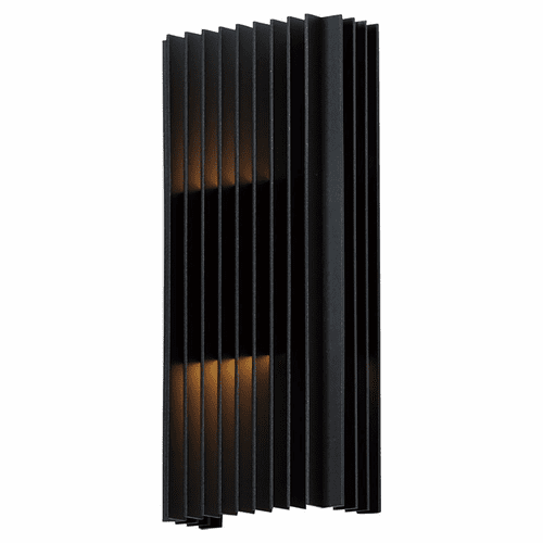 ET2 Rampart Large LED Outdoor Wall Sconce - Black - E30116-BK