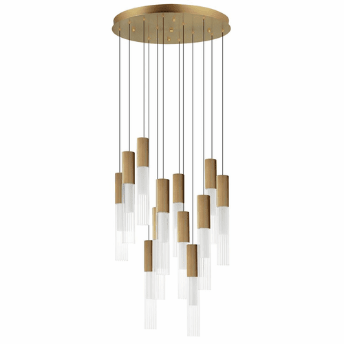 ET2 Reeds 12-Light LED Pendant - Gold - E11019-144GLD