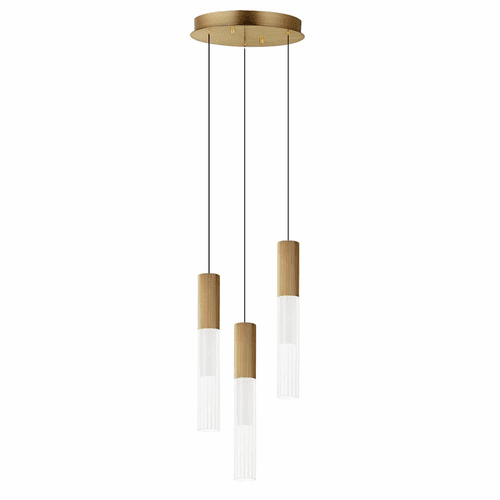 ET2 Reeds 3-Light LED Pendant - Gold - E11013-144GLD