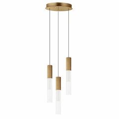 ET2 Reeds 3-Light LED Pendant - Gold - E11013-144GLD ET2 Reeds 3-Light LED Pendant - Gold - E11013-144GLD