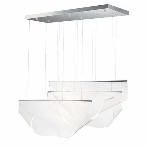 ET2 Rinkle LED 3-LT Pendant - Polished Chrome - E24873-133PC