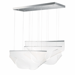 ET2 Rinkle LED 3-LT Pendant - Polished Chrome - E24873-133PC