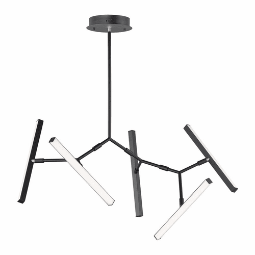 ET2 Robotica 5-Light LED Pendant - Black - E21244-BK