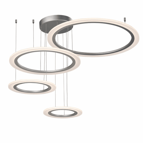 ET2 Saturn II LED 4-LT Pendant - Matte Silver - E22662-11MS