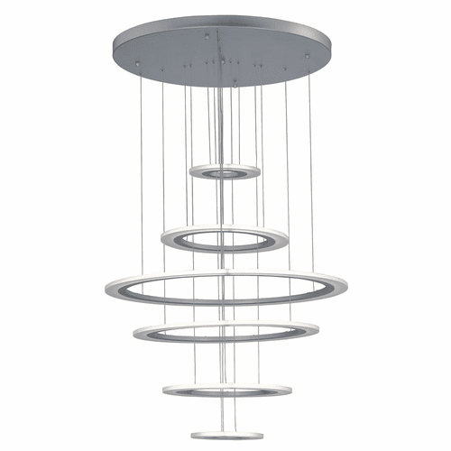 ET2 Saturn II LED 6-LT Pendant - Matte Silver - E22664-11MS