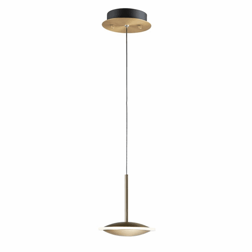 ET2 Saucer LED Mini Pendant - Black / Gold - E21541-90BKGLD