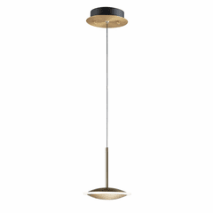 ET2 Saucer LED Mini Pendant - Black / Gold - E21541-90BKGLD ET2 Saucer LED Mini Pendant - Black / Gold - E21541-90BKGLD
