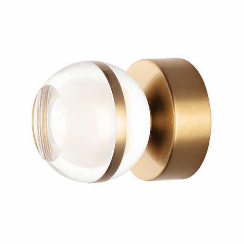 ET2 Swank LED 1-LT Wall/Flush Mount - Natural Aged Brass - E24590-93NAB