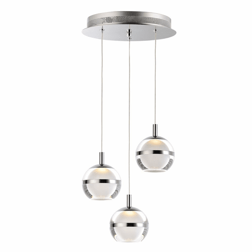 ET2 Swank LED 3-LT Pendant - Polished Chrome - E24593-93PC