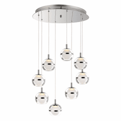 ET2 Swank LED 8-LT Pendant - Polished Chrome - E24598-93PC
