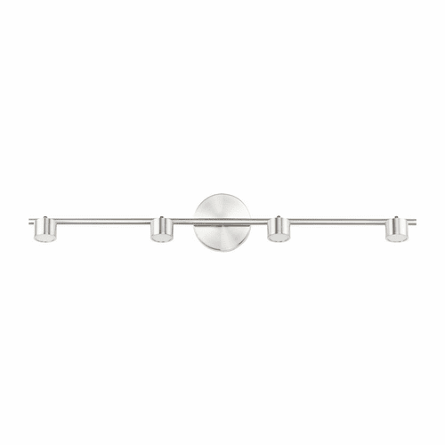 ET2 Taylor 4-Light Fixed Rail Track Light - Satin Nickel - E52004-SN