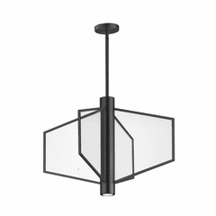 ET2 Telstar 26" Wide LED 4-LT Pendant - Black - E25132-133BK