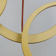 ET2 Tether 5-Light LED Pendant - Natural Aged Brass - E24085-NAB ET2 Tether 5-Light LED Pendant - Natural Aged Brass - E24085-NAB