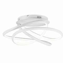 ET2 Twisted LED Flush Mount - Matte White - E30640-MW