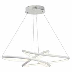 ET2 Twisted LED Pendant - Matte White - E30647-MW