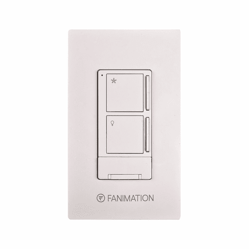 Fanimation 3-Speed Wall Control with Receiver - White - WR501WH
