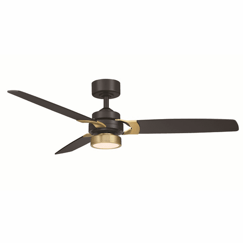 Fanimation Amped - 52" Ceiling Fan and BS with LED Light Kit - Black - FP7634BLBS