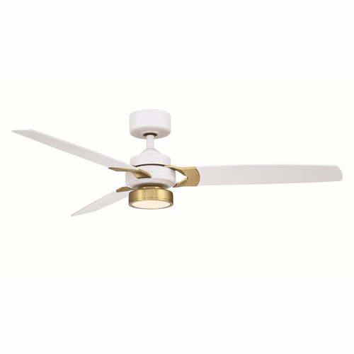 Fanimation Amped - 52" Ceiling Fan and BS with LED LK - Matte White - FP7634MWBS