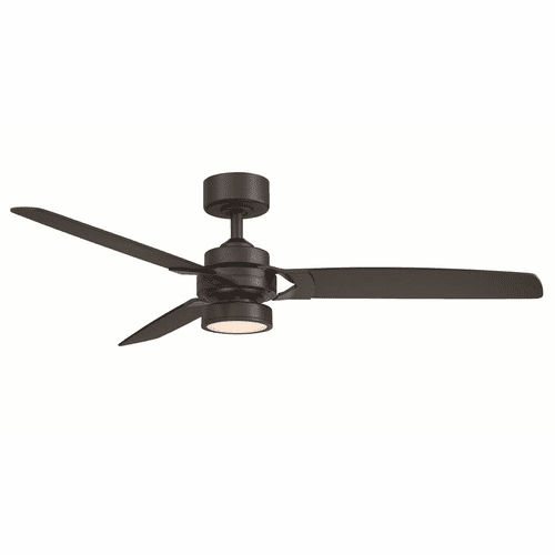 Fanimation Amped - 52" Ceiling Fan with LED Light Kit - Black - FP7634BL