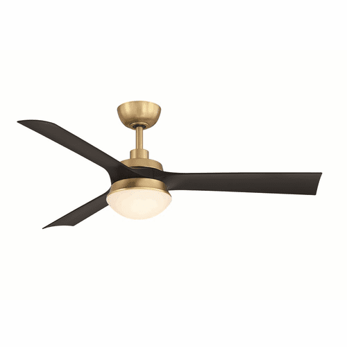 Fanimation Barlow 52" Ceiling Fan w/ BL Blades - Brushed Satin Brass - FP6807BSBL