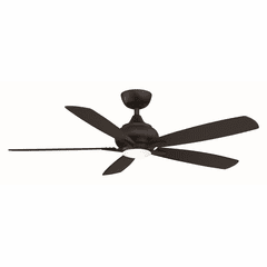 Fanimation Doren - 52" Ceiling Fan with LED Light Kit - Black - FP8533BL