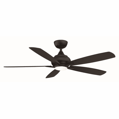 Fanimation Doren - 52" Ceiling Fan with LED Light Kit - Black - FP8533BL