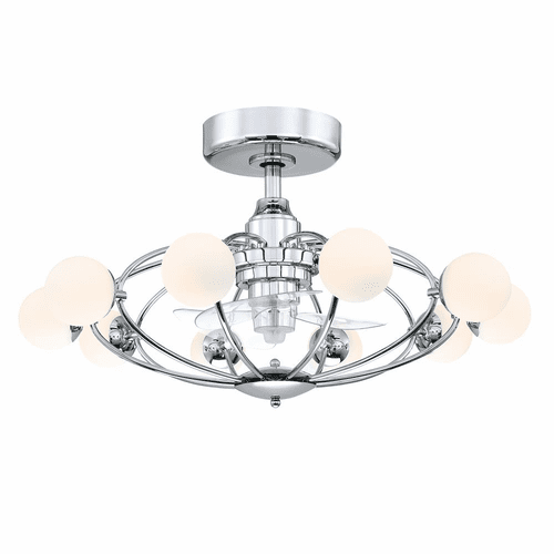 Fanimation Kerring 32" 10-Light Ceiling Fan - Chrome - FP3073CH