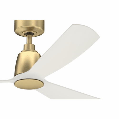 Fanimation Kute - 52" Ceiling Fan with MW Blade - Brushed Satin Brass - FPD8534BS