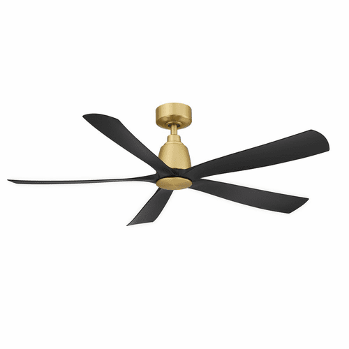 Fanimation Kute5 52" Ceiling Fan w/ BL Blades - Brushed Satin Brass - FPD5534BSBL