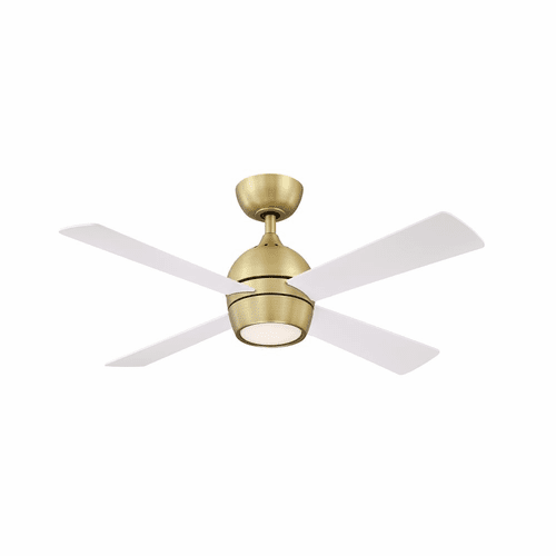 Fanimation Kwad - 44" Ceiling Fan with Light - Brushed Satin Brass - FP7644BS