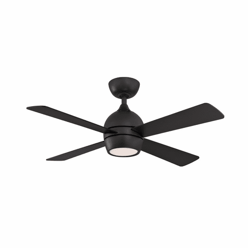 Fanimation Kwad - 44" Ceiling Fan with Light - Black - FP7644BL