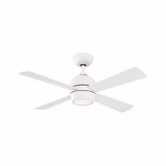 Fanimation Kwad - 44" Ceiling Fan with Light - Matte White - FP7644MW