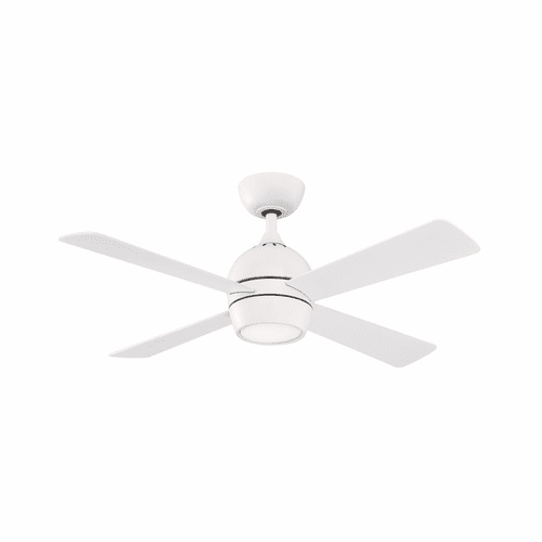 Fanimation Kwad - 44" Ceiling Fan with Light - Matte White - FP7644MW