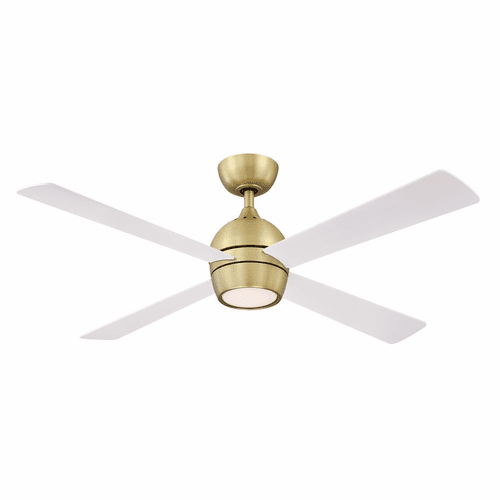 Fanimation Kwad - 52" Ceiling Fan with Light - Brushed Satin Brass - FP7652BS
