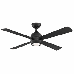 Fanimation Kwad - 52" Ceiling Fan with Light - Black - FP7652BL