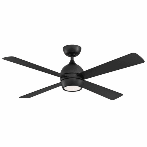 Fanimation Kwad - 52" Ceiling Fan with Light - Black - FP7652BL