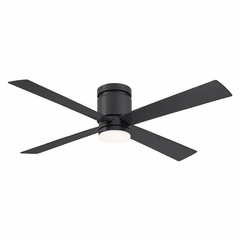 Fanimation Kwartet - 52" Ceiling Fan with BL Blades and LED LK - Black - FPS8553BL