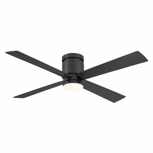 Fanimation Kwartet - 52" Ceiling Fan with BL Blades and LED LK - Black - FPS8553BL