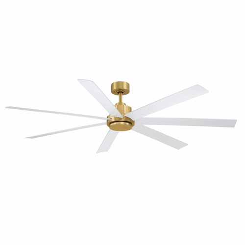 Fanimation Pendry - 72" /w MW Blades - Brushed Satin Brass - FPD6872BSMW